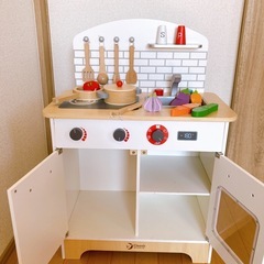 木製キッチンセットの画像