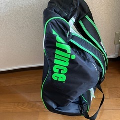 prince ラケットバッグ 黒/緑の画像