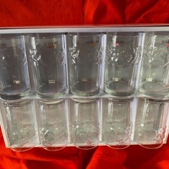 ガラスコップ10個、新品未使用箱付きの画像
