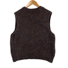 美品 ノーブランド  プレーン 秋冬 AW ベスト ブラック レディース【古着】【中古】の画像