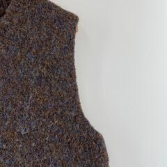 美品 ノーブランド  プレーン 秋冬 AW ベスト ブラック レディース【古着】【中古】の画像