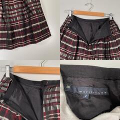 martinique マルティニーク タータンチェック スカート アセテート マルチカラー レディース【古着】【中古】の画像