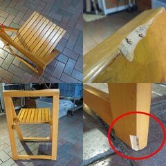 ルーマニア製 フォールディングチェア 折りたたみイス ビンテージ 木製椅子 チェア リぺアベース 札幌市 新道東店の画像