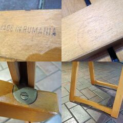 ルーマニア製 フォールディングチェア 折りたたみイス ビンテージ 木製椅子 チェア リぺアベース 札幌市 新道東店の画像