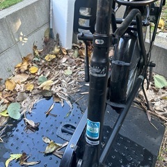 自転車 チャイルドシート前後有りの画像