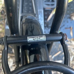 自転車 チャイルドシート前後有りの画像