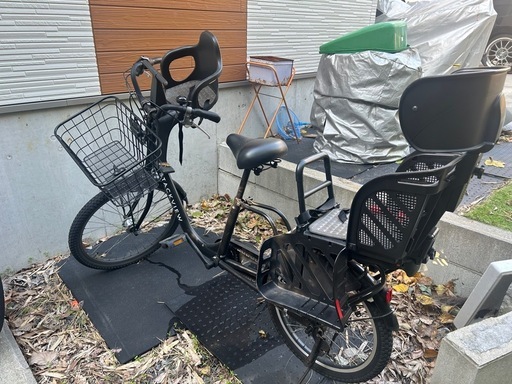 自転車 チャイルドシート前後有り