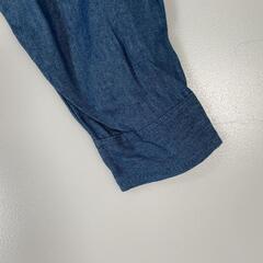 EMODA エモダ 長袖シャツ コットン ブルー レディース S【古着】【中古】の画像