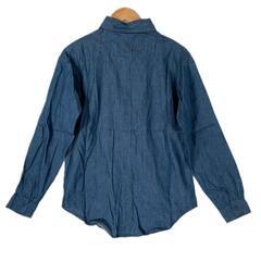 EMODA エモダ 長袖シャツ コットン ブルー レディース S【古着】【中古】の画像