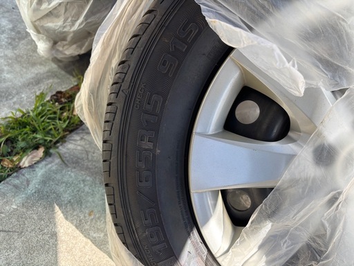 タイヤホイールセット美品 バリ溝