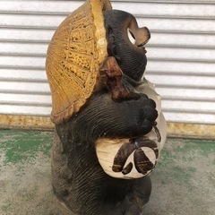 たぬき　陶器　置物　約63cmの画像