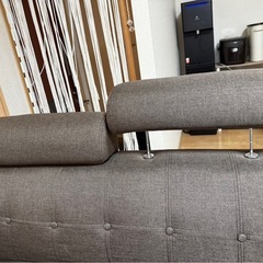【0円】カウチソファ(ヘッドレスト・フットレスト付)の画像