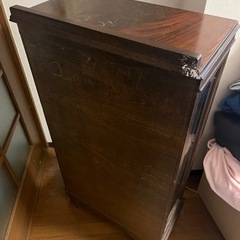 交渉中アンティークキュリオケースの画像