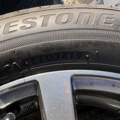 シエンタ外し　ノーマルアルミタイヤ4本セットの画像