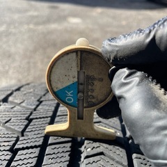 バリ溝！！BMW 3シリーズ　ブリヂストン　スタッドレス　4本セット　225/50R17の画像