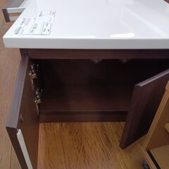 ★リユースのサカイ水戸店★  ローテーブル ホワイト×ブラウン H39.5×D60×W120 クリーニング済み MT6638の画像