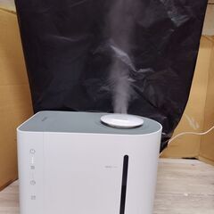 加湿器 卓上 加湿量最大300ml/h 4.3L大容量 28畳対応 26dB 静音 超音波式 43時間連続稼働 上から給水 次亜塩素酸水対応 お手入れ簡単 ミスト量3段階調整 空焚き防止 水漏れ防止 乾燥対策 加湿機 AIRROBO(エアロボ)の画像