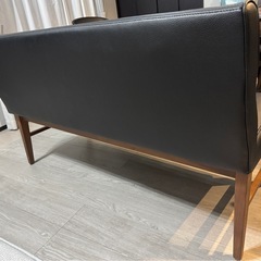 ダイニングベンチ　130㎝　背もたれ付き　2人用の画像