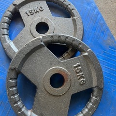 50mmアイアンプレート　15kg２枚の画像