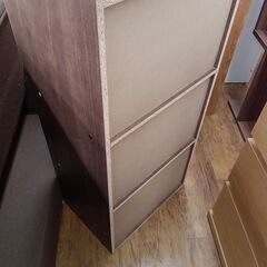 ★リユースのサカイ水戸店★  収納棚 ブラウン H88×D29×W41.5 クリーニング済み MT6639の画像