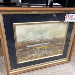 【リサイクルショップどりーむ荒田店】No.4250 絵画 中谷 忠弘：作『風景』油絵 とてもいい綺麗な気持ちになる絵ですの画像