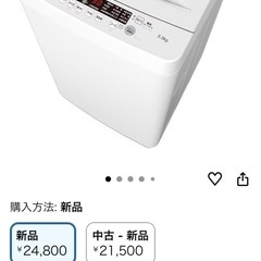 ハイセンス洗濯機2025年製HW-K55Eの画像