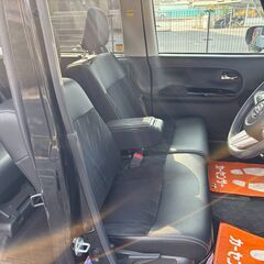 【総額コミコミ】広島発プライムゲート27年タントカスタム　トップエディションSAⅡ　☆即日納車OK☆　車検令和8年11月18日　ワンオーナー　純正ナビ　バックカメラ　フルセグテレビ　ステアリングリモコン　ETC　スマートアシストⅡ　ETC　左パワースライドドア　LEDヘッドランプ　フォグライト　ハーフレザーシート　純正14インチアルミホイール　スマートキー　タイミングチェーン　修復歴無し　ディーラー系オートオークション仕入　軽自動車　格安の画像