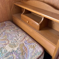 【急募】美品　シングルベッド　マットレス付き　の画像