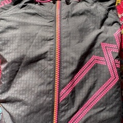 Mizuno ウィンドブレーカー ブレスサーモ　黒/ピンク　Ｍ
の画像