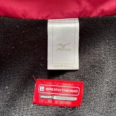 Mizuno ウィンドブレーカー ブレスサーモ　黒/ピンク　Ｍ
の画像