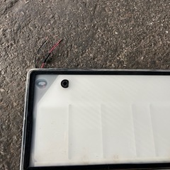 字光式ナンバープレート2枚セットの画像