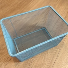 IKEA★TROFAST トロファスト メッシュ収納ボックス グレーブルーの画像