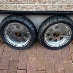 バイク　10インチ　タイヤホイールセットの画像