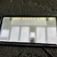 字光式ナンバープレート2枚セットの画像