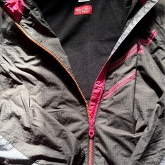 Mizuno ウィンドブレーカー ブレスサーモ　黒/ピンク　Ｍ
の画像