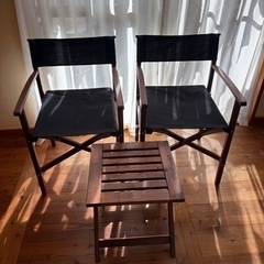 IKEA ガーデンチェアとテーブルセット
の画像