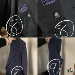 メンズ　スーツ 上下 ⑧,⑨の画像