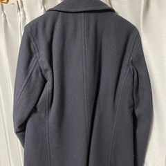 ウール製ネイビーピーコートの画像