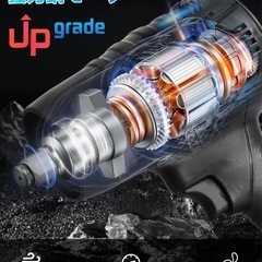 訳あり‼️ ブロワー 洗車ブロワー エアダスター コードレス 21Vバッテリー付き 軽量の画像