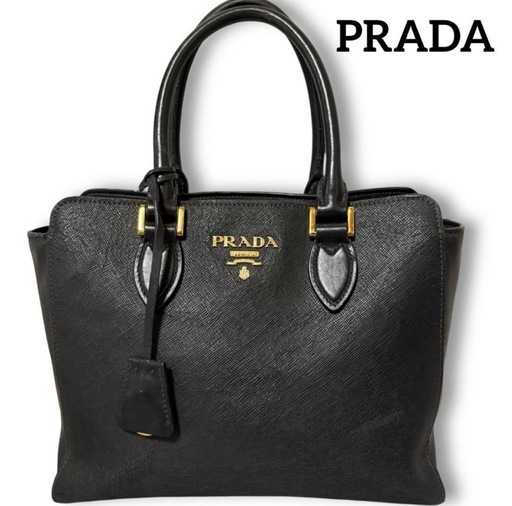 PRADA サフィアーノ トートバッグ ハンドバッグ ブラック
