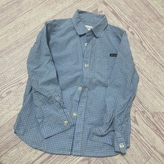 120サイズ　子供服　デニムジャケット　シャツ　蝶ネクタイ　3点セットの画像