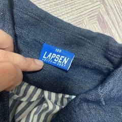 120サイズ　子供服　デニムジャケット　シャツ　蝶ネクタイ　3点セットの画像