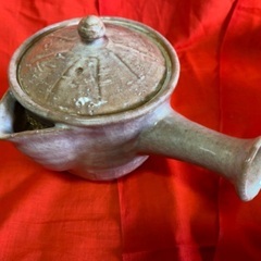 萩焼大屋窯、急須とカップ6つセットの画像