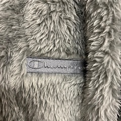 Champion フリースジャケット グレー フード付きの画像