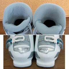 使用感少なめ 24.5cm スキーブーツ ノルディカ CRUISE NF5 45w ホワイト×ブルー 白青　アウトソール 285mm Aアダルト表記 NORDICA ☆ PayPay(ペイペイ)決済可能 ☆ 札幌市 豊平区 平岸 平岸店の画像