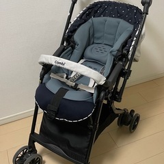 【付属品多数】コンビ ベビーカー A型　ホワイトレーベル スゴカルα 4キャス compact エッグショック HSの画像