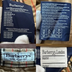 バーバリーノバチェックハーフパンツ  ブラウン 茶色 ベージュ  英国製 イングランド製  コットン　綿　100%  ウエスト　約78センチ 股下　約20センチ 裾幅　約31センチ  バーバリーノバチェックハーフパンツ英国製コットン綿100%の画像