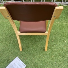 サンエスライン　ダイニングチェア 肘付き ゆったり スタッキング 安定 椅子 介護椅子 軽量 PUレザー 合皮 ダイニングチェアー リビングチェア 肘掛の画像