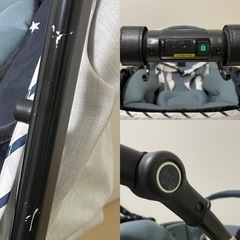 【付属品多数】コンビ ベビーカー A型　ホワイトレーベル スゴカルα 4キャス compact エッグショック HSの画像