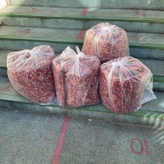 長椅子用の座布団の画像